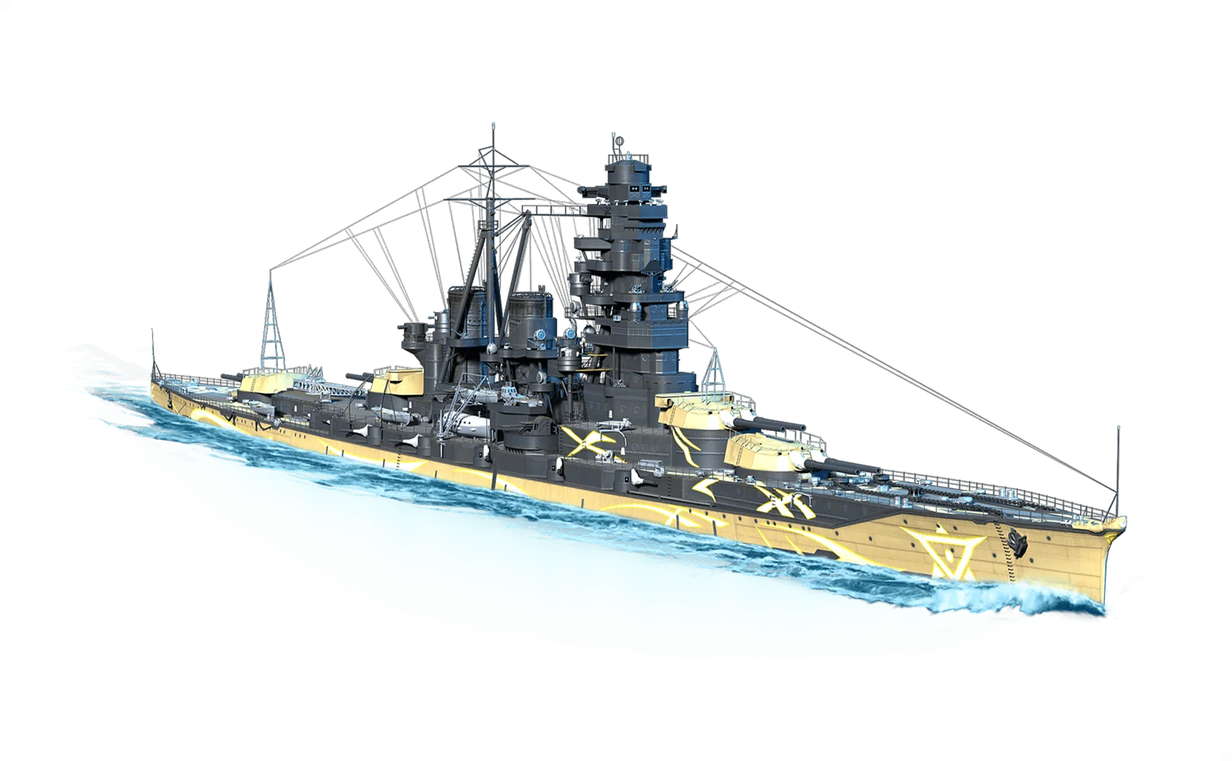 Haruna Line - Update World of warships Space Ship 2202 V1.0  ---------------------------------------------------------------------------  The USSR ships are still ARP in this Mod pack. Because of some issue, So it  will remain ARP